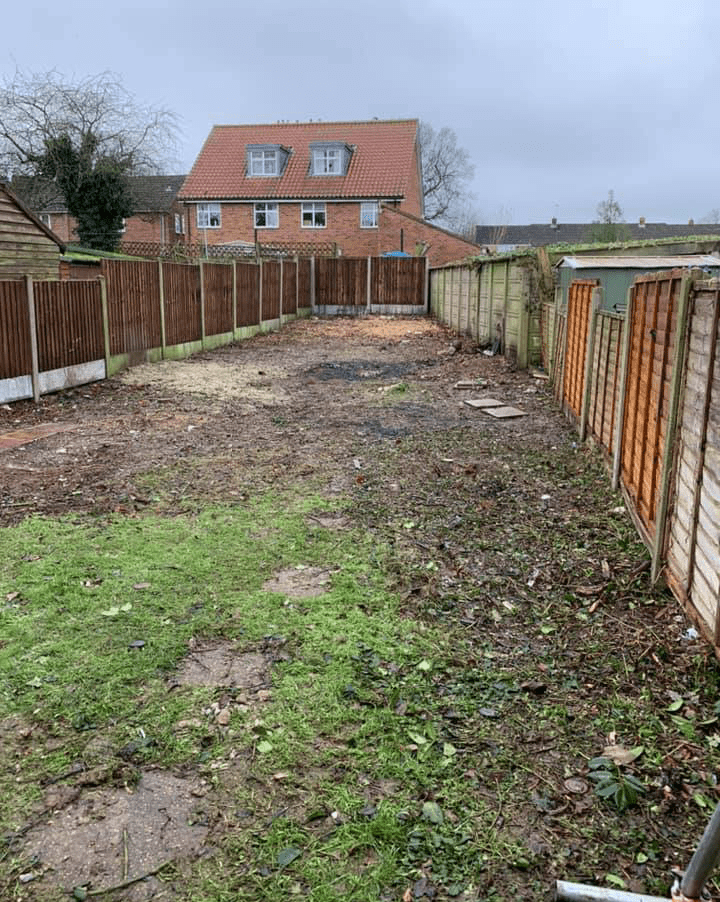 Large new build garden clearance in Walderslade Kent
